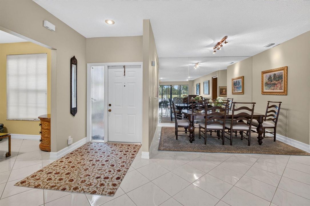 Foyer entry and dining