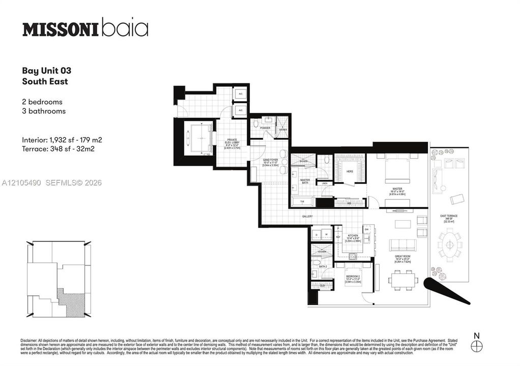 Floor plan of the 03 line (developer plan, approximate dimensions)