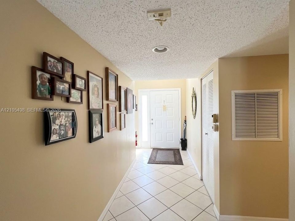 Hallway from entrance to kitchen and other rooms