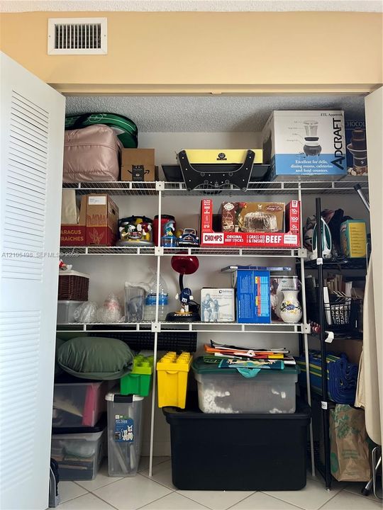 in second bedroom or storage for office