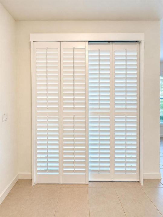 Plantation shutters