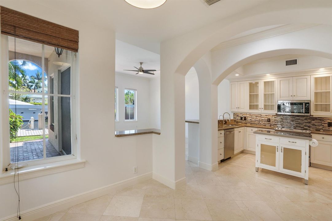 opeFormal Dining roomroom and kitchen