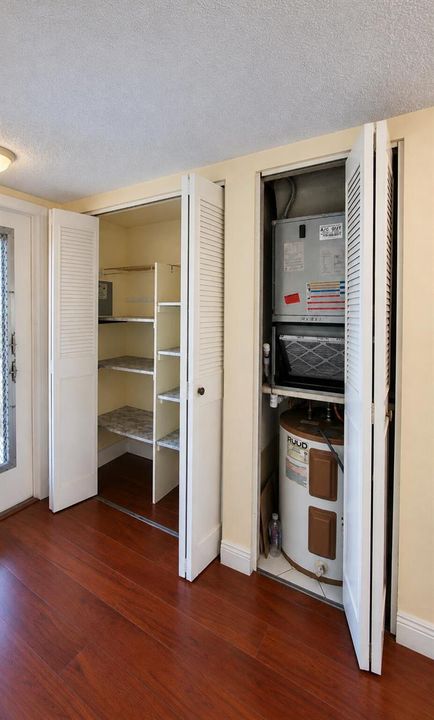 Bright Wide-Angle Utility Closet Interio
