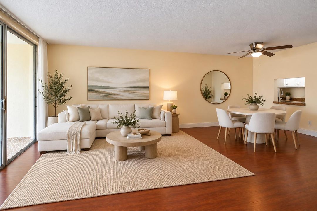 Cozy Neutral Open-Plan Living Room