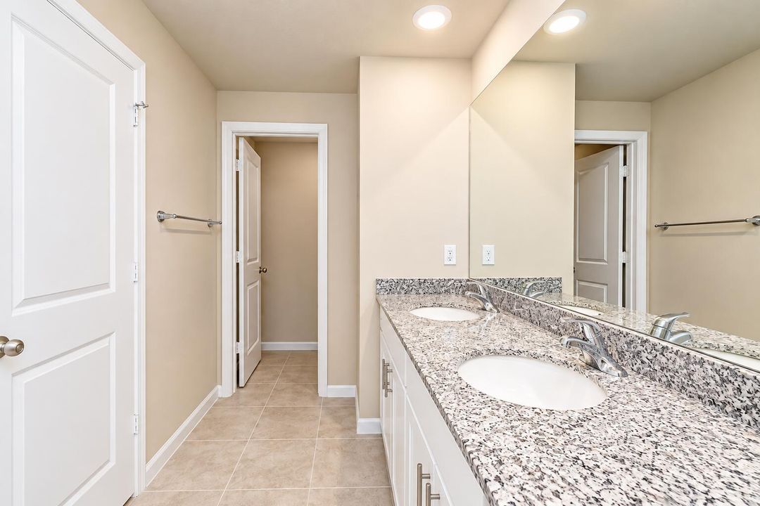 Bright Modern Double-Vanity Bathroom