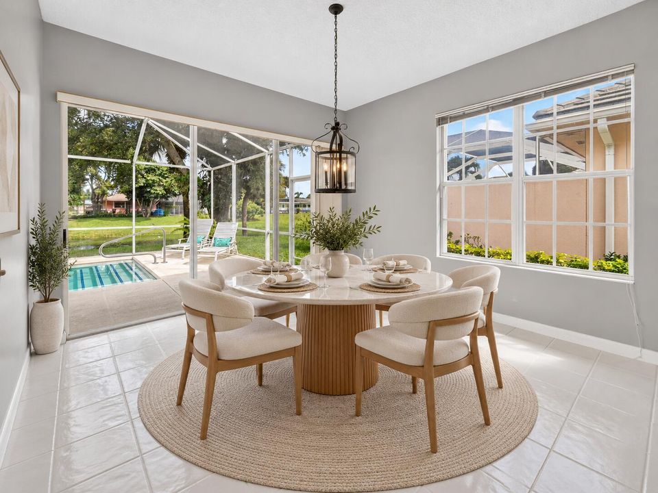 Virtually Staged Dining Area