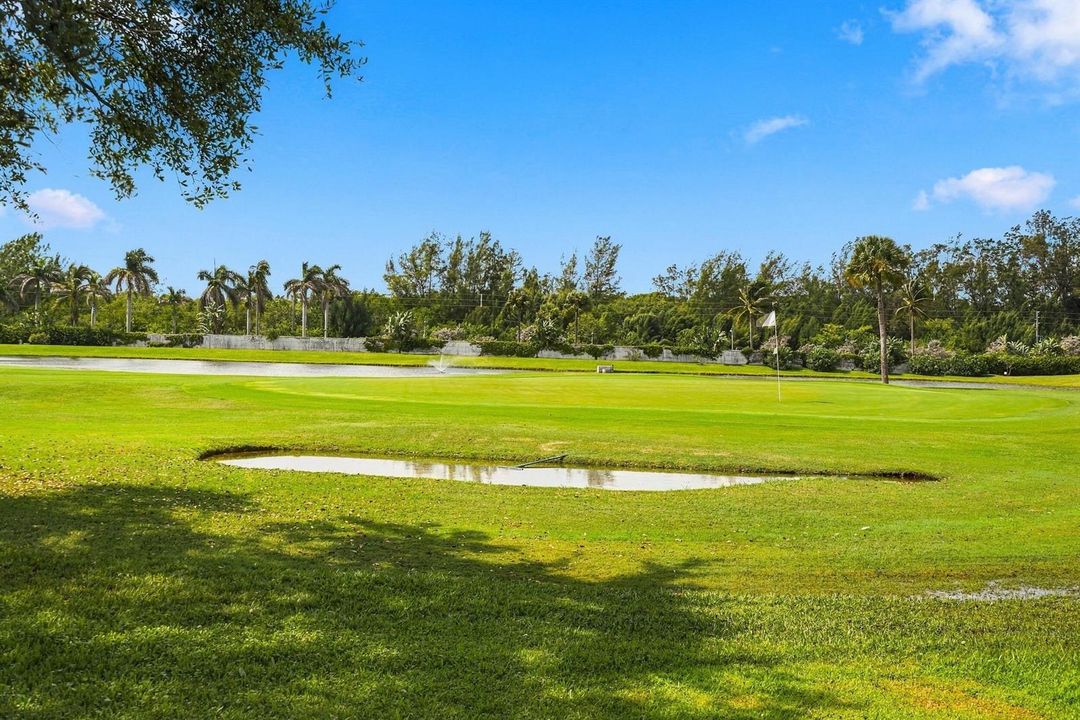 View of Golf Course from Sunroom