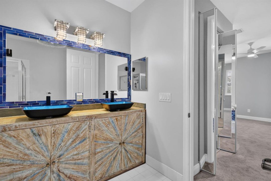 Primary Bath shower and soaking tub!