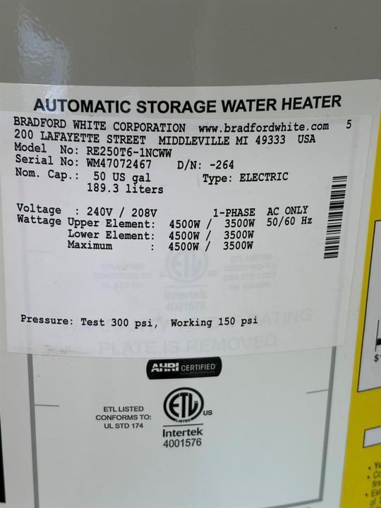 Water Heater 2020