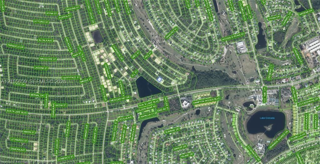 Property Parcel Map. Illustrating the land boundaries and street infrastructure surrounding the property