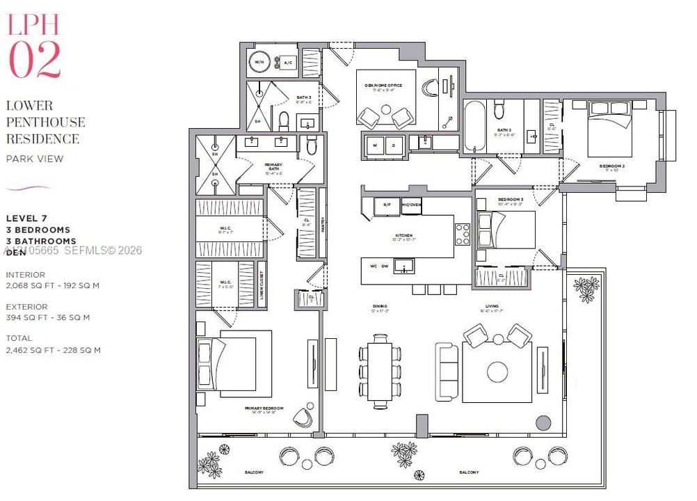 For Rent: $12,000 (3 beds, 3 baths, 2068 Square Feet)