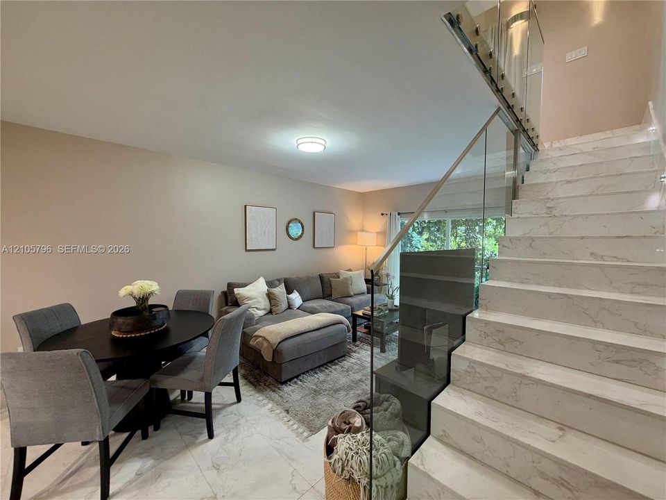 Marble stairs