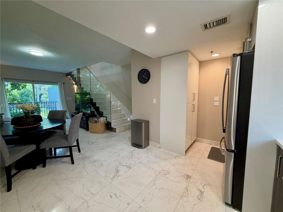 Open living /dining room