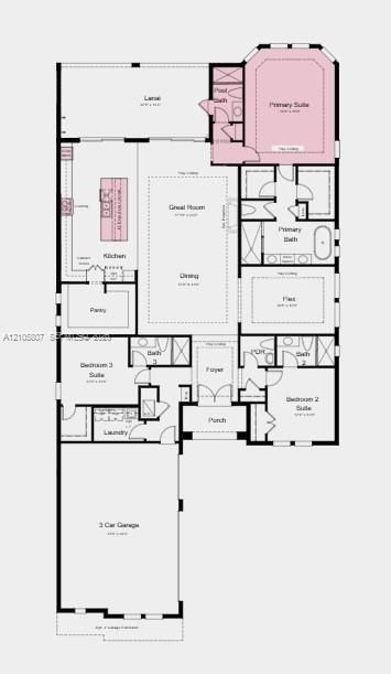 Floor Plan - Additional Highlights Include: whole house impact windows, 8' interior doors, pool/spa prewire