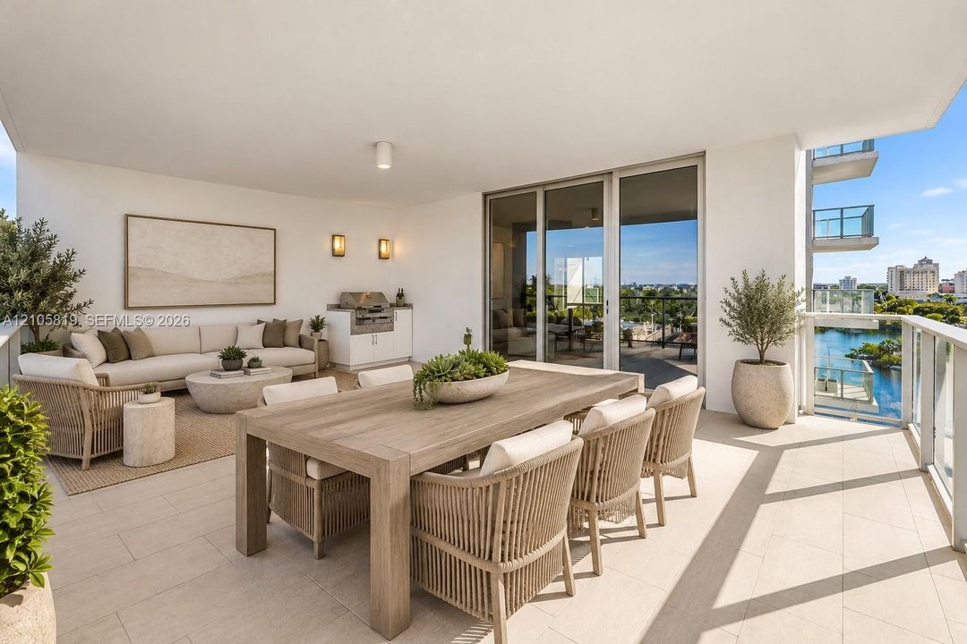 Western Terrace with BBQ.  Large Space to entertain or relax.