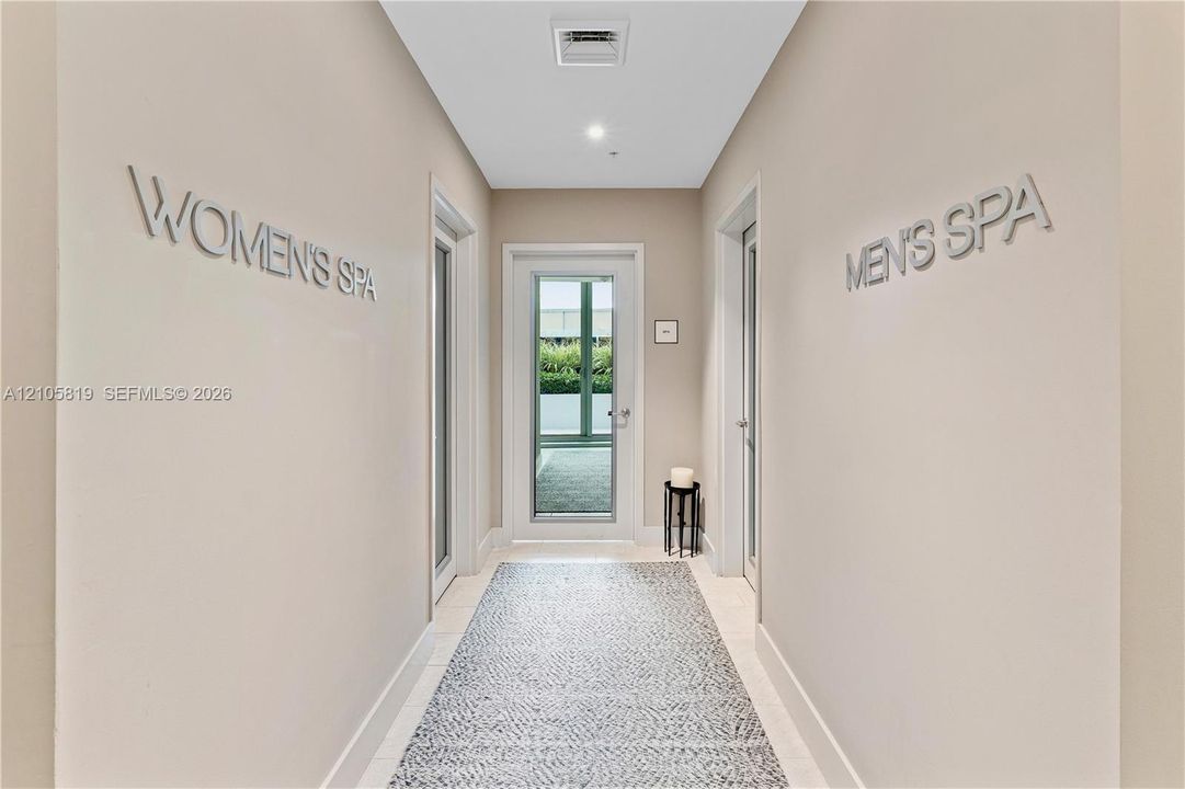 Men's & Women's SPA with Sauna, Steam & Treatment Rooms.