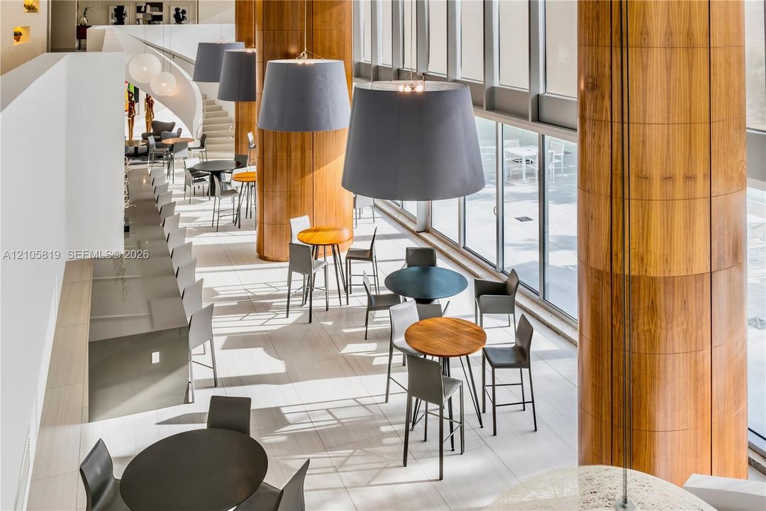 2-Story Residents' Lounge for Private Events, Meetings, Relaxing.