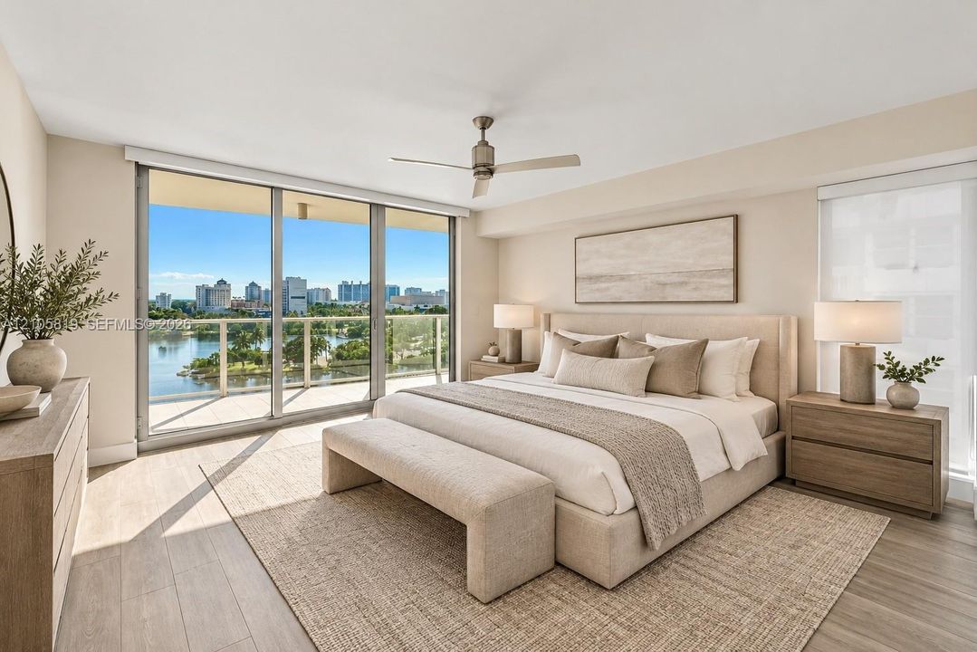 Spacious Eastern Primary Suite.