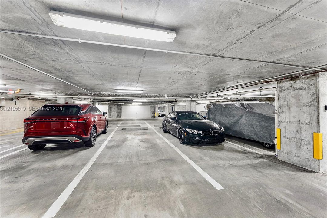 2 Parking Spaces Included.