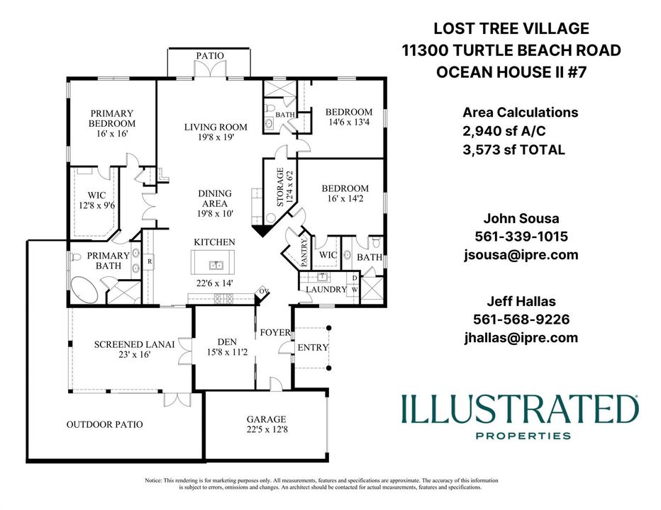Floor Plan - 11300 Turtle Beach Rd #7 La