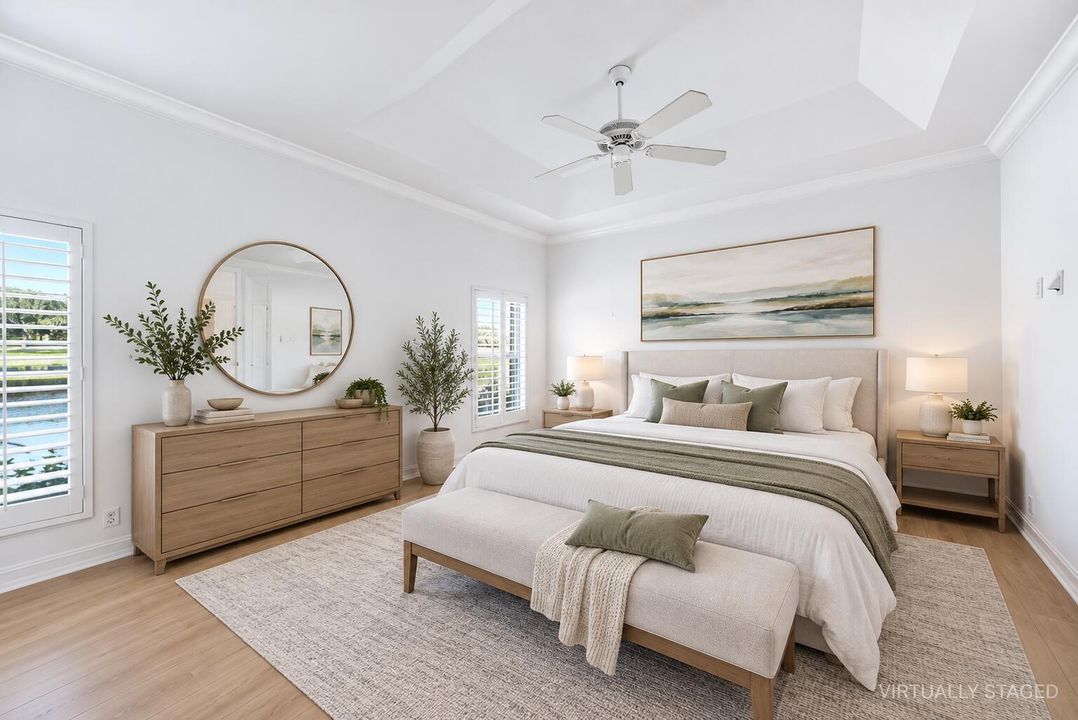 Virtually Staged Bedroom