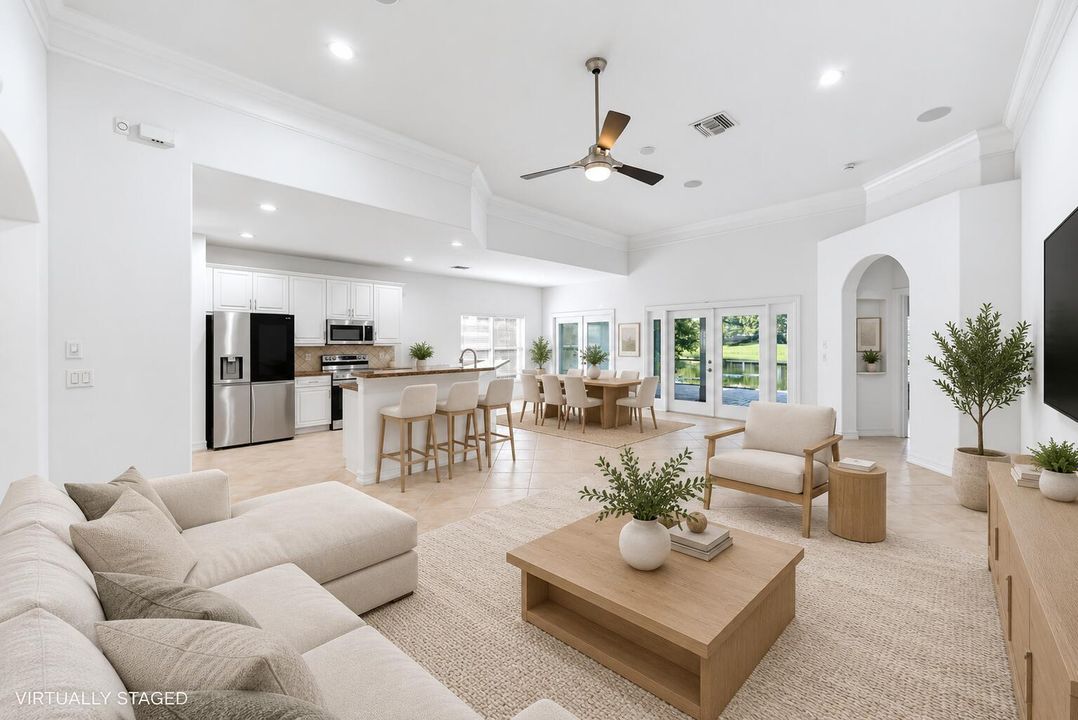 Virtually Staged Living Room