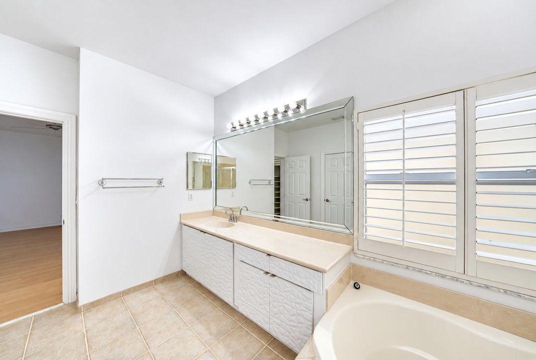 Bright Modern Bathroom with Soaking Tub