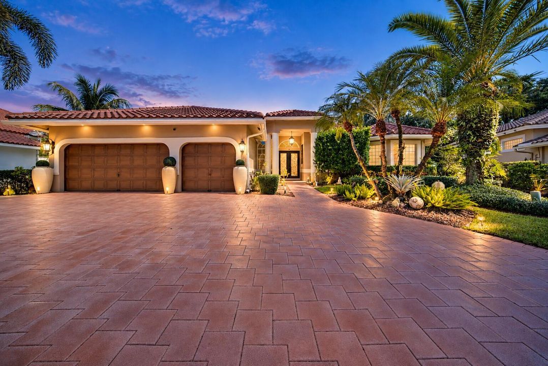 Twilight Mediterranean Home and Tropical