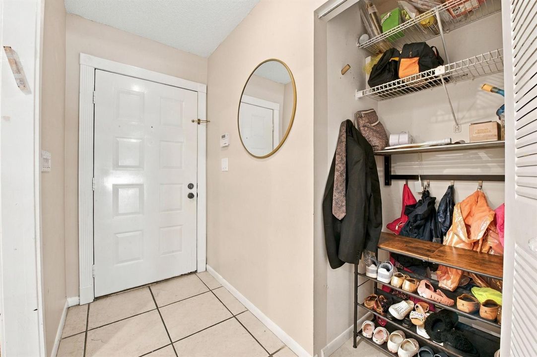 Foyer + coat closet