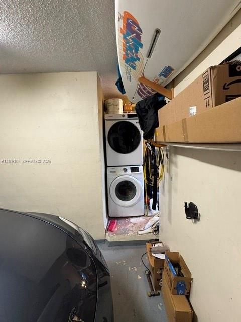 Stacked high-efficiency front-load washer and dryer unit