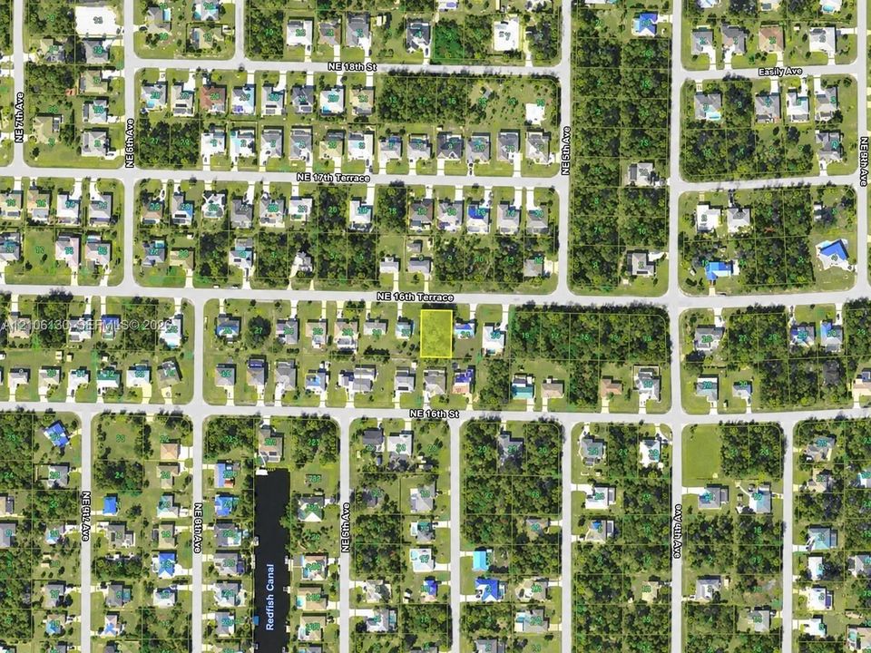 Aerial Map. Illustrating the location and parcel boundaries of the property