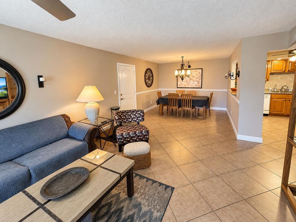 Warm Open-Plan Living and Dining Room