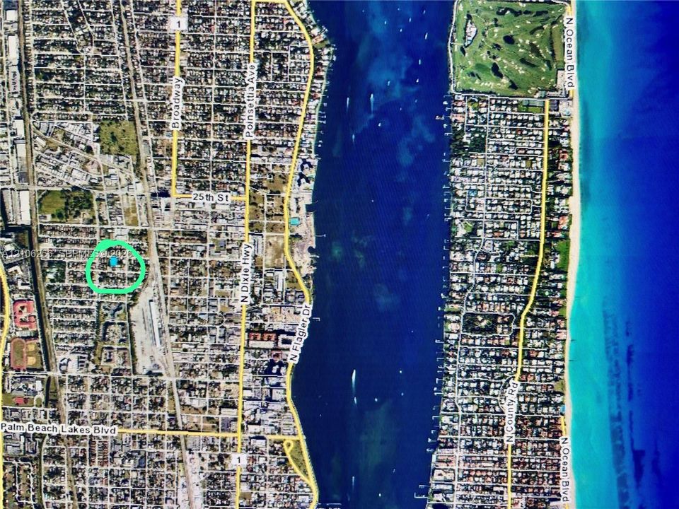 Satellite imagery. Identifying the geographical coordinates and regional positioning of the property