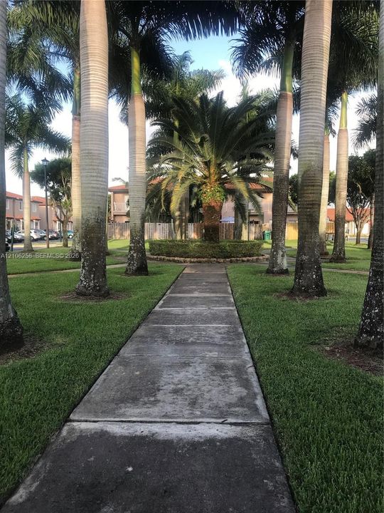 walking area inside the community