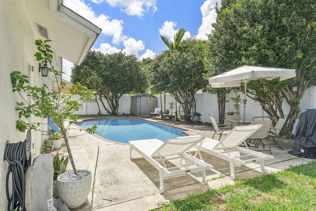 Pool in A back Yard