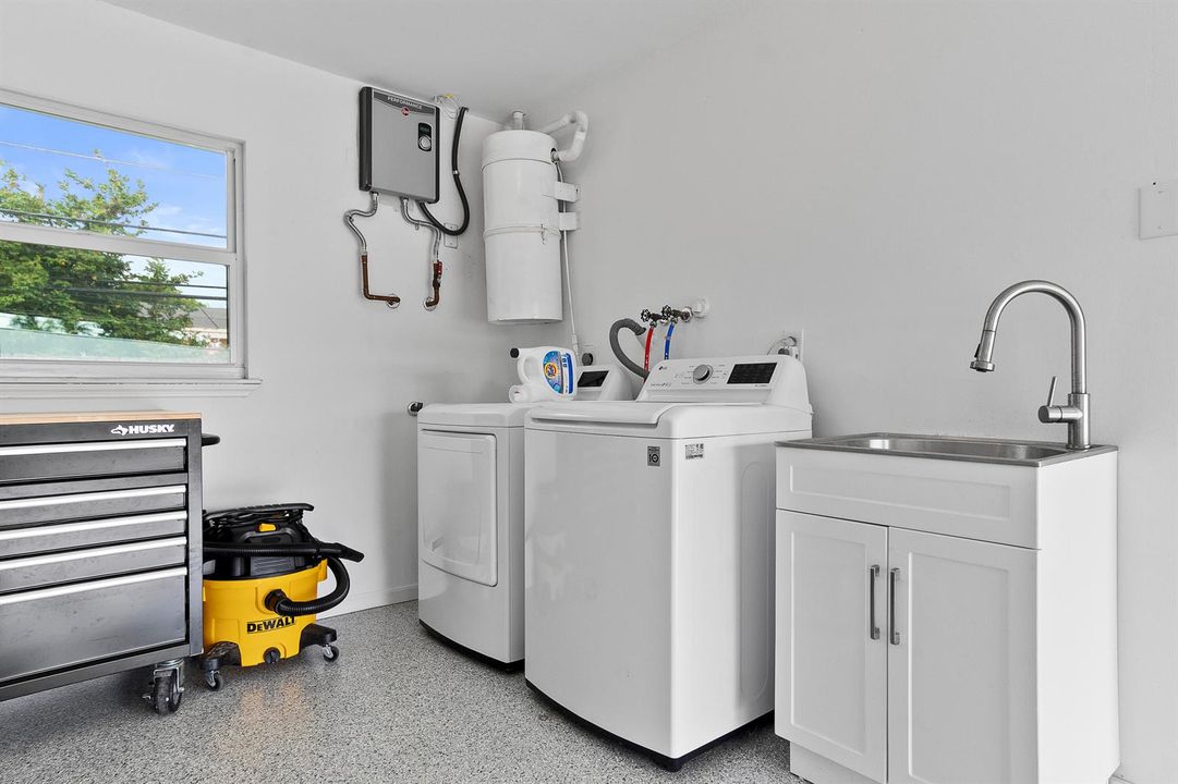 Laundry in the Garage