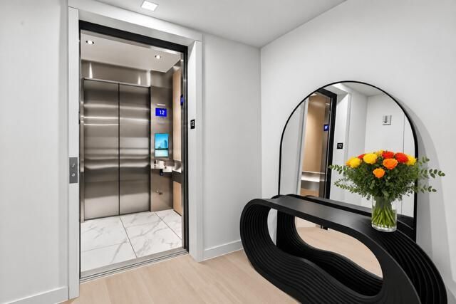 Exclusive Private Elevator Arrival