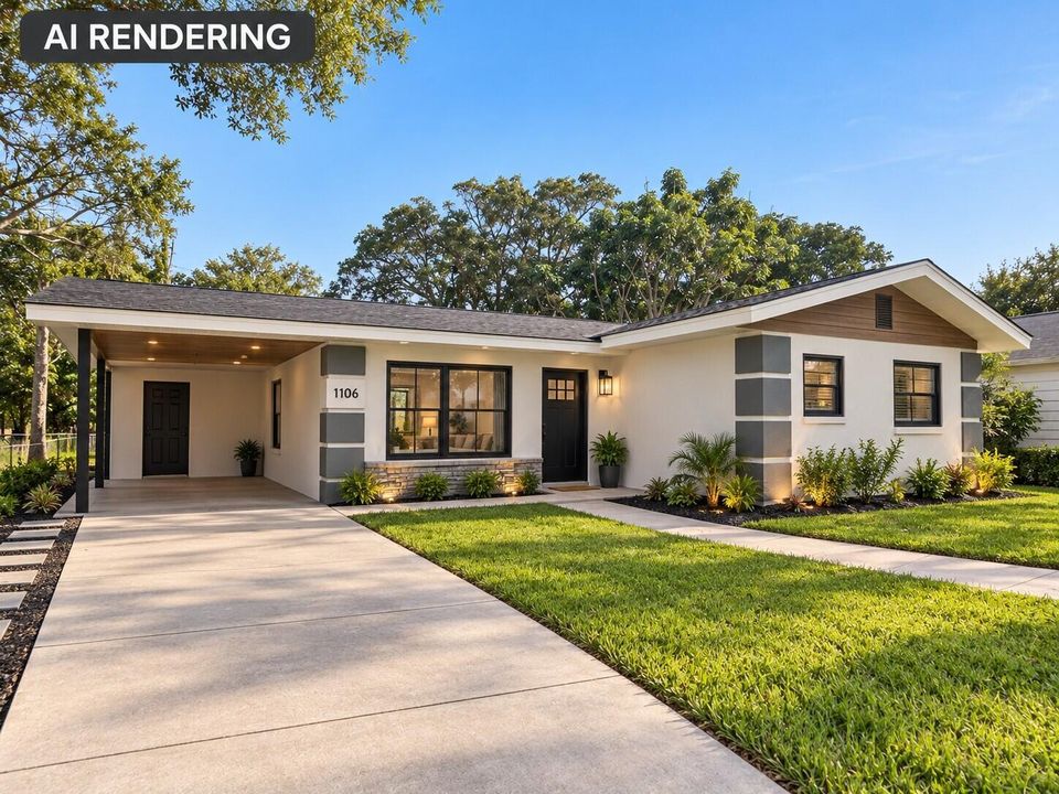 Renovated Mid-Century Ranch Exterior