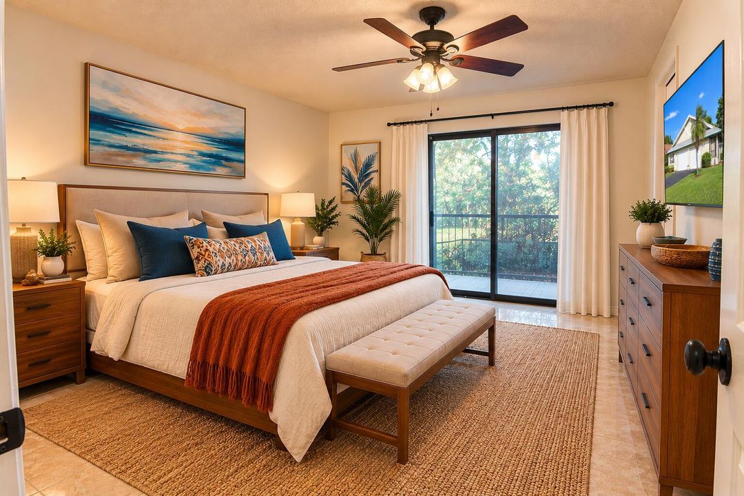 Primary Bedroom Virtually Staged