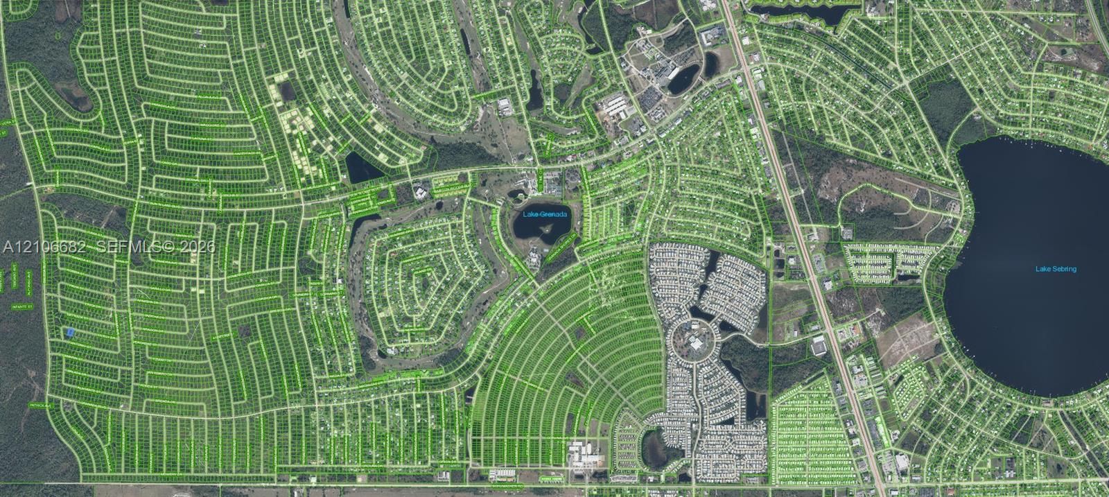 Parcel Map. Illustrating the property boundaries and site configuration of the plotted area
