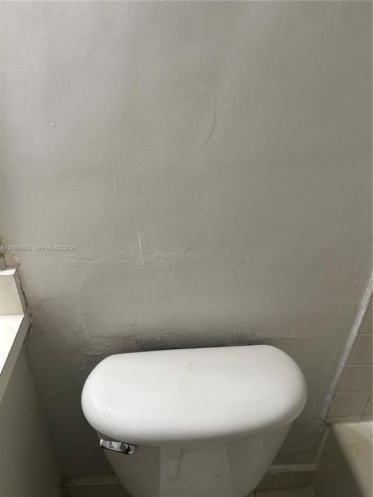 White porcelain toilet and countertop surface
