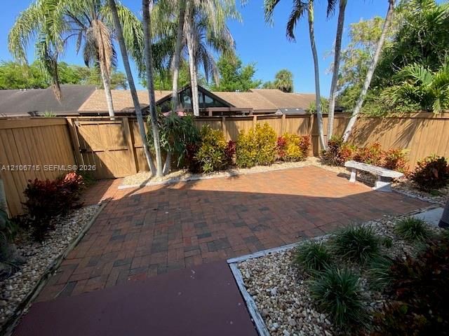 Private patio