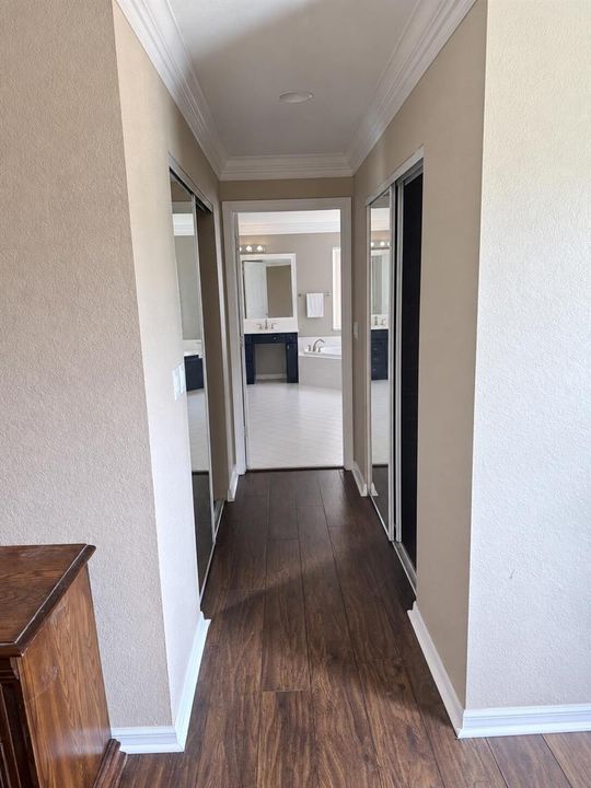 Master Bed to Bath Hallway