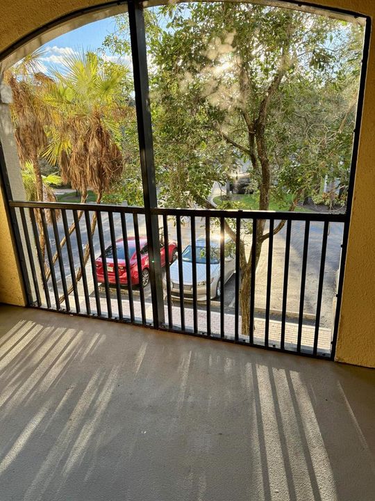 Covered balcony