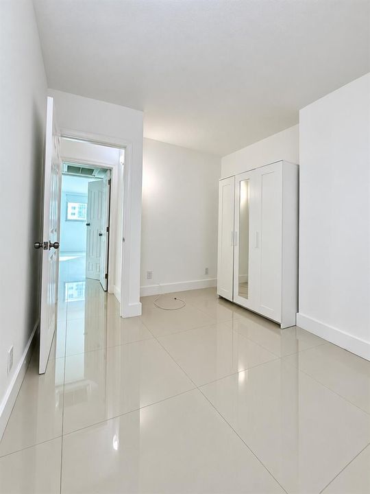Straightened interior in natural light