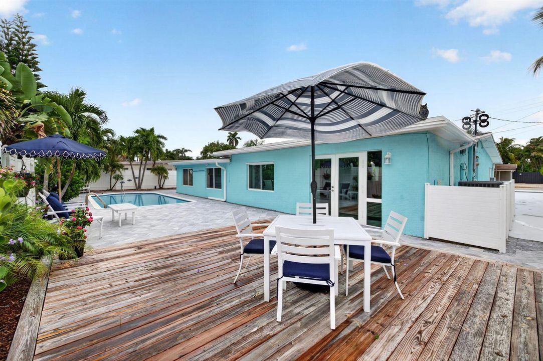 Back yard deck