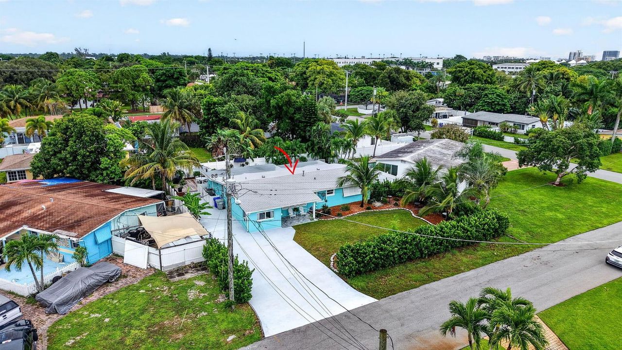 Aerial of home