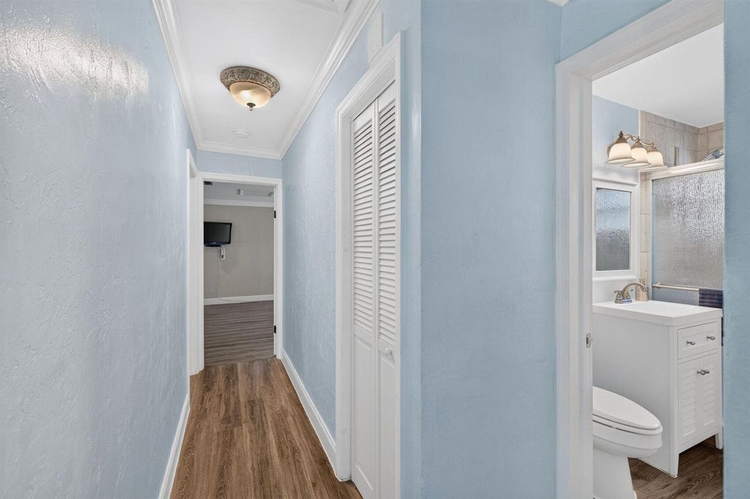 Hallway to rooms