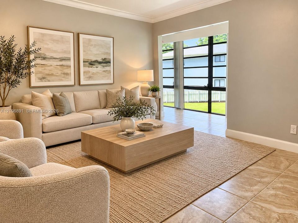 Staged Living Roo,