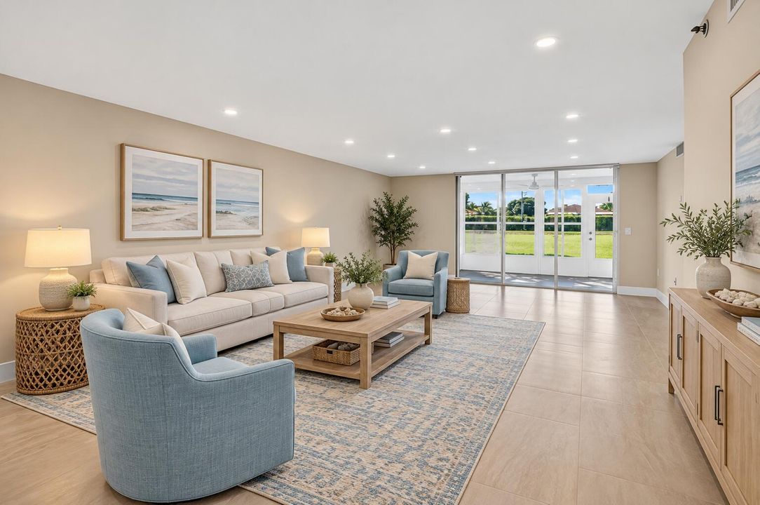 Coastal Contemporary Living Room Retreat
